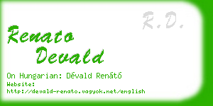 renato devald business card