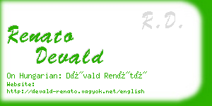 renato devald business card